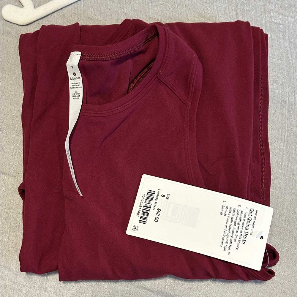 Lululemon Dress - Ruby Wine NWT